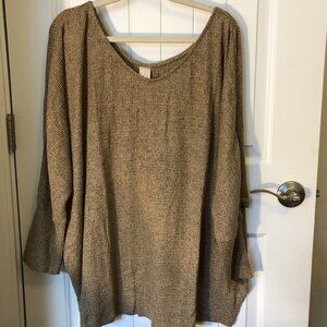 Retreat Waffle Knit Top Shirt 3x NWOT